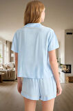 Kadın Kisa Kollu Viskoz Pijama Takımı Şortlu Regular Kalıp Ev Giyim Profesyonel Görünüm