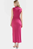 Maxi Elbise Bodycon Kalıp Örme Kumaş Günlük Casual Stil Trend Tasarım Uzun Ömürlü Rahat Kullanım