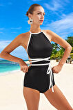 Halter Mayo Esnek Kumaş Swimsuit Yüzme Kıyafeti Premium Kalite Yaz Koleksiyonu