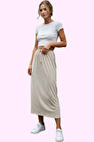 Kadın Maxi Etek A line Kalıp Renk Bağlama Detaylı Yazlık Günlük Yaz Aylarının Vazgeçilmezi