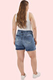 Kadın Denim Şort Etek Yüksek Bel Kısa Boy Casual Günlük Hafta Sonu Yaz Aylarının Vazgeçilmezi
