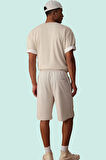 Erkek Geniş Kesim Baskılı Şort Normal Bel Rengi Günlük Kombinler Yaz Aylarının Vazgeçilmezi