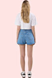 Kadın Denim Şort Geniş Paça City Kalıp Pamuklu Günlük Kombinler Yaz Aylarının Vazgeçilmezi