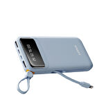  Hızlı Şarj Powerbank Type-C 37W 10000mAh Kendinden Kablolu Powerbank HIZLI