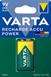 Accu Power 9V 200mAh Şarjlı Pil Tekli Paket