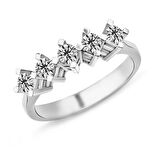 Harem Altın 0.55 Karat G Renk Beştaş Pırlanta Yüzük PB517