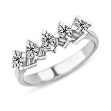 0.50 Karat D Renk Beştaş Pırlanta Yüzük PB574