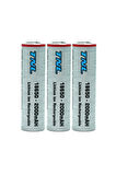 3 Adet TNL 18650 2000mAH 3.7V 30A Discharge Li-ion Başlıksız Şarjlı Pil