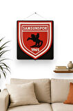3D Samsunspor Logolu Duvar Tablosu -  Taraftarlara Özel Tasarım - 25x22,5cm
