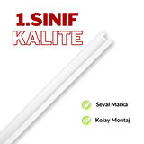 1 Raylı (Tekli) Korniş Perde Rayı 1.50 Metre Kaliteli Sağlam Ambalaj