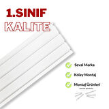 4 Raylı Korniş Perde Rayı 2 Metre Kaliteli Sağlam Ambalaj