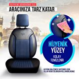PANDA PRAG SERİSİ PİKE KUMAŞ OTO KOLTUK KILIFI - TAM SET