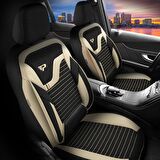 PANDA BOSTON SERİSİ KETEN KUMAŞ OTO KOLTUK KILIFI - TAM SET
