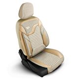 PANDA BOSTON SERİSİ KETEN KUMAŞ OTO KOLTUK KILIFI - TAM SET
