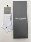 PİERRE CARDİN Bambu 6'lı Erkek Patik-Sneakers Kaymaz Çorap Balık Sırtı Desenli 3052-PC BEYAZ
