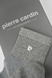 PİERRE CARDİN Pamuk 6'lı Erkek Kısa Soket Balıksırtlı Kemerli Tenis Çorabı 5013-PC GRİ