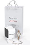 Ferrucci Metal Kadın Kol Saati FC.13911M (Bileklik Hediyeli)
