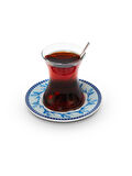 Royal Blue Porselen Çay Tabağı (Altılı Set)