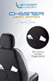 Seat Cordoba Lüx Yarı Deri Oto Koltuk Kılıfı Ön Arka Takım Chester FÜME