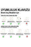 
Fiat Marea Lüx Deri Oto Koltuk Kılıfı Ön Arka Takım Classy Serisi SİYAH SARI