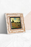 Claude Monet Gelincikler Taş Duvar Tablosu Çerçeveli Duvar Dekoru Wall Art