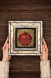 Bereket Duası Taş Duvar Tablosu Çerçeveli Duvar Dekoru Wall Art