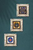 Nazar, Yaşam Çiçeği Taş Duvar Tablosu Çerçeveli Duvar Dekoru 3 Parça Tablo Seti Wall Art