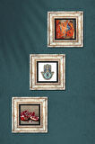 Picasso Avignonlu Kızlar, Nar, Fatma Ana Eli (Hamsa) Taş Duvar Tablosu Çerçeveli Duvar Dekoru 3 Parça Tablo Seti Wall Art