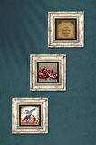 Nazar Duası, Semazen, Nar Taş Duvar Tablosu Çerçeveli Duvar Dekoru 3 Parça Tablo Seti Wall Art