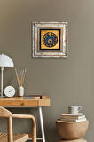 Nazar Boncuğu Taş Duvar Tablosu Çerçeveli Duvar Dekoru Wall Art