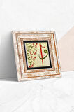 Elif-Vav Taş Duvar Tablosu Çerçeveli Duvar Dekoru Wall Art