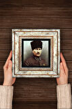 Atatürk Taş Duvar Tablosu Çerçeveli Duvar Dekoru Wall Art