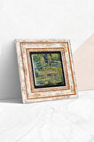 Claude Monet Nilüfer Gölü Taş Duvar Tablosu Çerçeveli Duvar Dekoru Wall Art