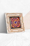 Mandala Taş Duvar Tablosu Çerçeveli Duvar Dekoru Wall Art