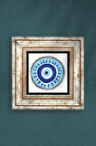 Nazar Taş Duvar Tablosu Çerçeveli Duvar Dekoru Wall Art