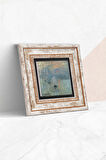 Claude Monet İzlenim Gün Doğumu Taş Duvar Tablosu Çerçeveli Duvar Dekoru Wall Art