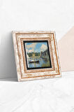 Claude Monet Argenteuil'de Köprü Taş Duvar Tablosu Çerçeveli Duvar Dekoru Wall Art