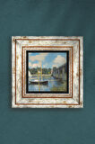 Claude Monet Argenteuil'de Köprü Taş Duvar Tablosu Çerçeveli Duvar Dekoru Wall Art