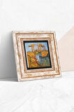 Van Gogh Arles'te Langlois Köprüsü Taş Duvar Tablosu Çerçeveli Duvar Dekoru Wall Art