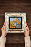 Van Gogh Arles'te Langlois Köprüsü Taş Duvar Tablosu Çerçeveli Duvar Dekoru Wall Art