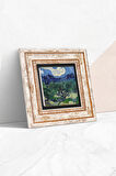 Van Gogh Zeytin Ağaçları Taş Duvar Tablosu Çerçeveli Duvar Dekoru Wall Art