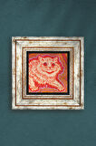 Louis Wain Kediler Taş Duvar Tablosu Çerçeveli Duvar Dekoru Wall Art