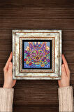 Louis Wain Kediler Taş Duvar Tablosu Çerçeveli Duvar Dekoru Wall Art
