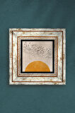 Minimalist Taş Duvar Tablosu Çerçeveli Duvar Dekoru Wall Art