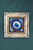 Nazar Taş Duvar Tablosu Çerçeveli Duvar Dekoru Wall Art