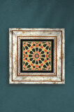 Etnik Desen Taş Duvar Tablosu Çerçeveli Duvar Dekoru Wall Art