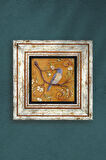 Serçe Kuş Taş Duvar Tablosu Çerçeveli Duvar Dekoru Wall Art