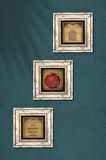 Nazar Duası, Ayet-el Kürsi, Bereket Duası Taş Duvar Tablosu Çerçeveli Duvar Dekoru 3 Parça Tablo Seti Wall Art