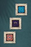 Mandala, Hayat Ağacı Taş Duvar Tablosu Çerçeveli Duvar Dekoru 3 Parça Tablo Seti Wall Art
