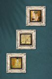 Gustav Klimt Bauer Portre, Altın Gözyaşları, Hayat Ağacı Taş Duvar Tablosu Çerçeveli Duvar Dekoru 3 Parça Tablo Seti Wall Art